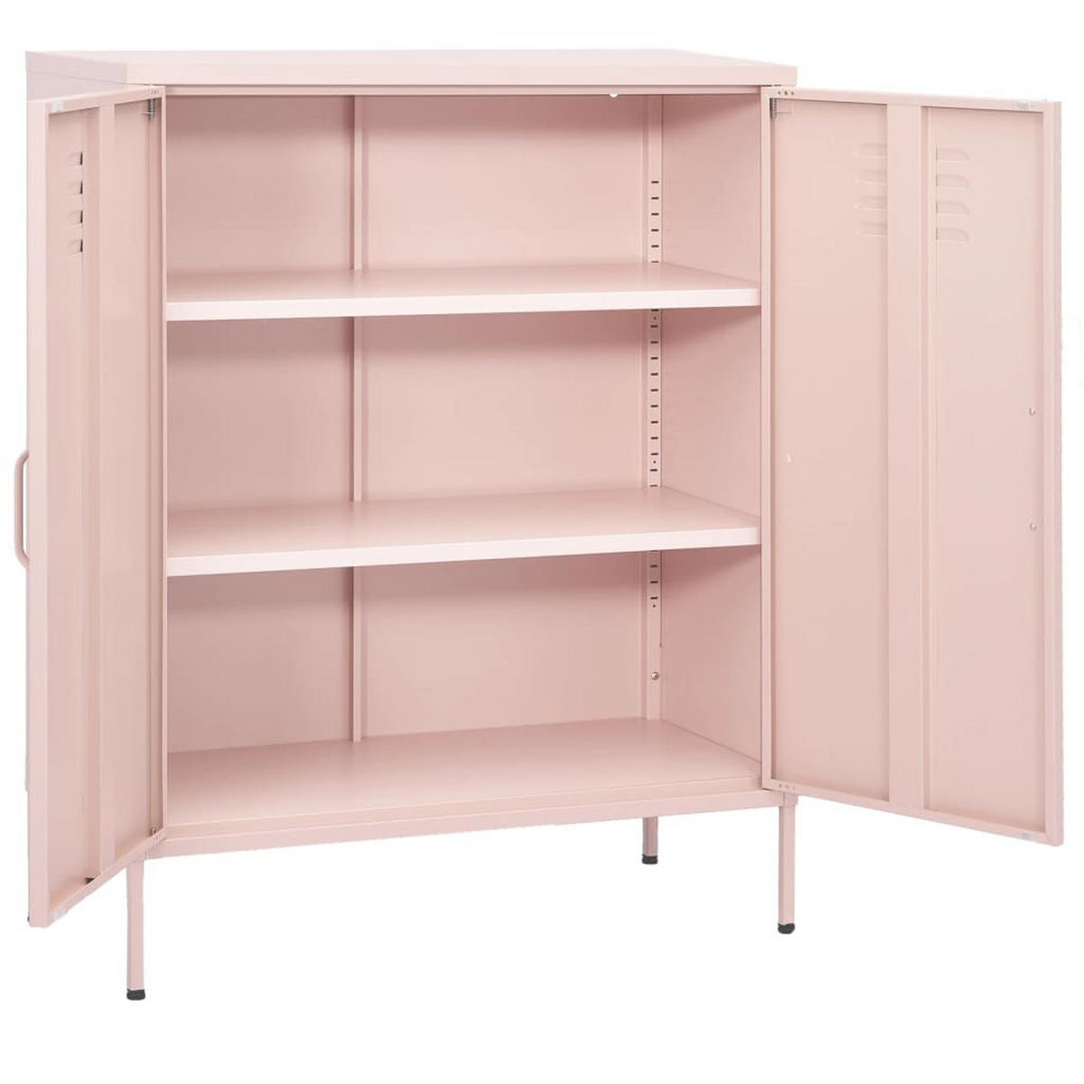 METALLSCHRANK Kevi Metall Rosa 80x35x101,5 cm Stahl - Rosa, Metall (80/101.5/35cm) - DELUKE
