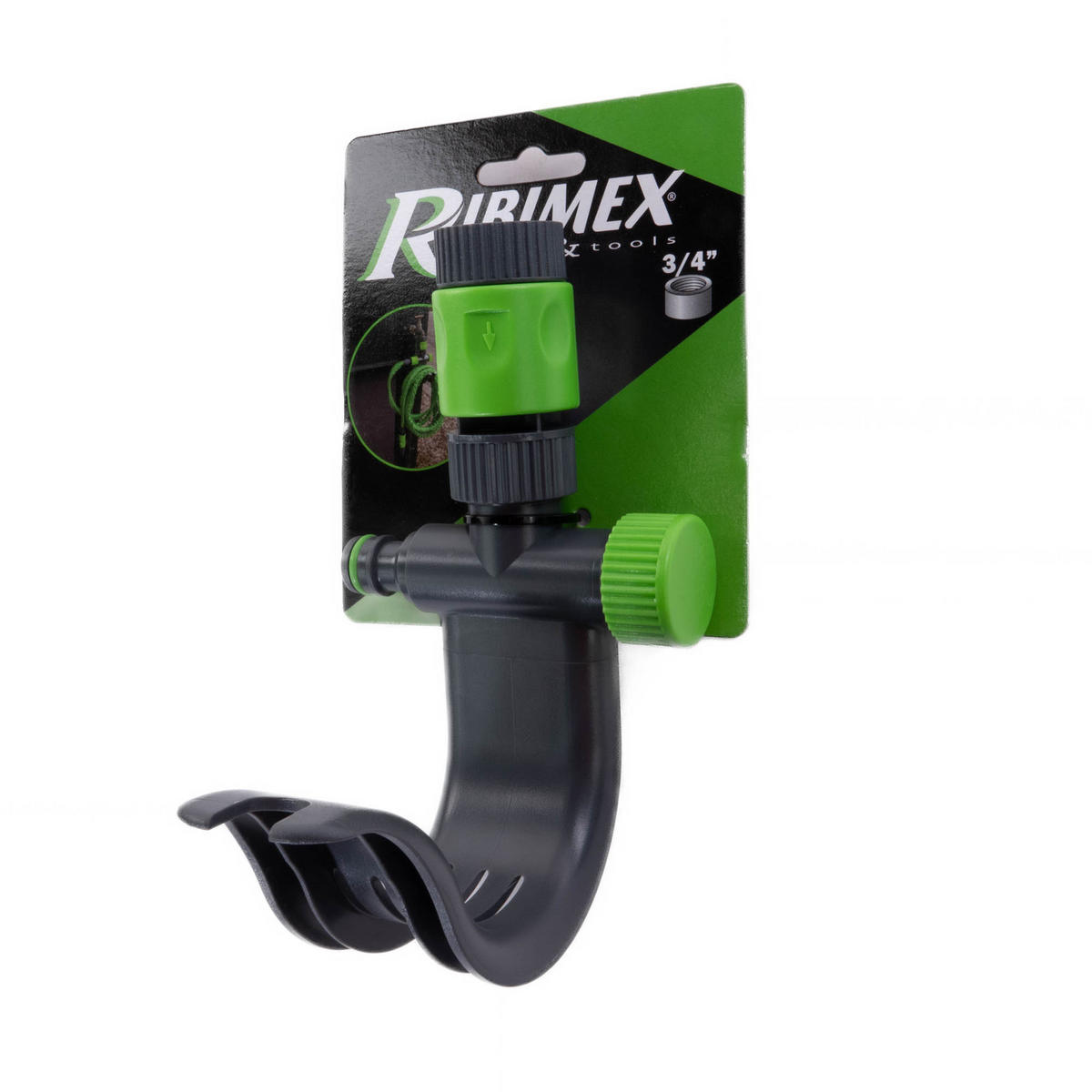 GARTENSCHLAUCHANSCHLUSS Ribimex Ø 20/27 - Anthrazit, Kunststoff (12/22.5/13cm)