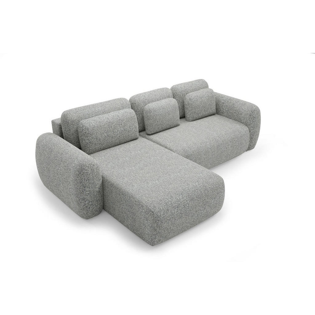 Thumbnail - Fun Möbel Ecksofa, Grau, Textil, Ottomane links, 304x190 cm, Wohnzimmer, Sofas & Couches, Wohnlandschaften, Ecksofas