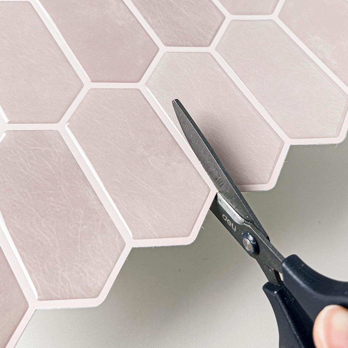 FLIESENAUFKLEBER 1 Stück 30,5 x 30,5 cm Selbstklebende Fliesen - Pera Rosa - Rosa, Kunststoff (30.5/0.12/30.5cm) - Mazovia