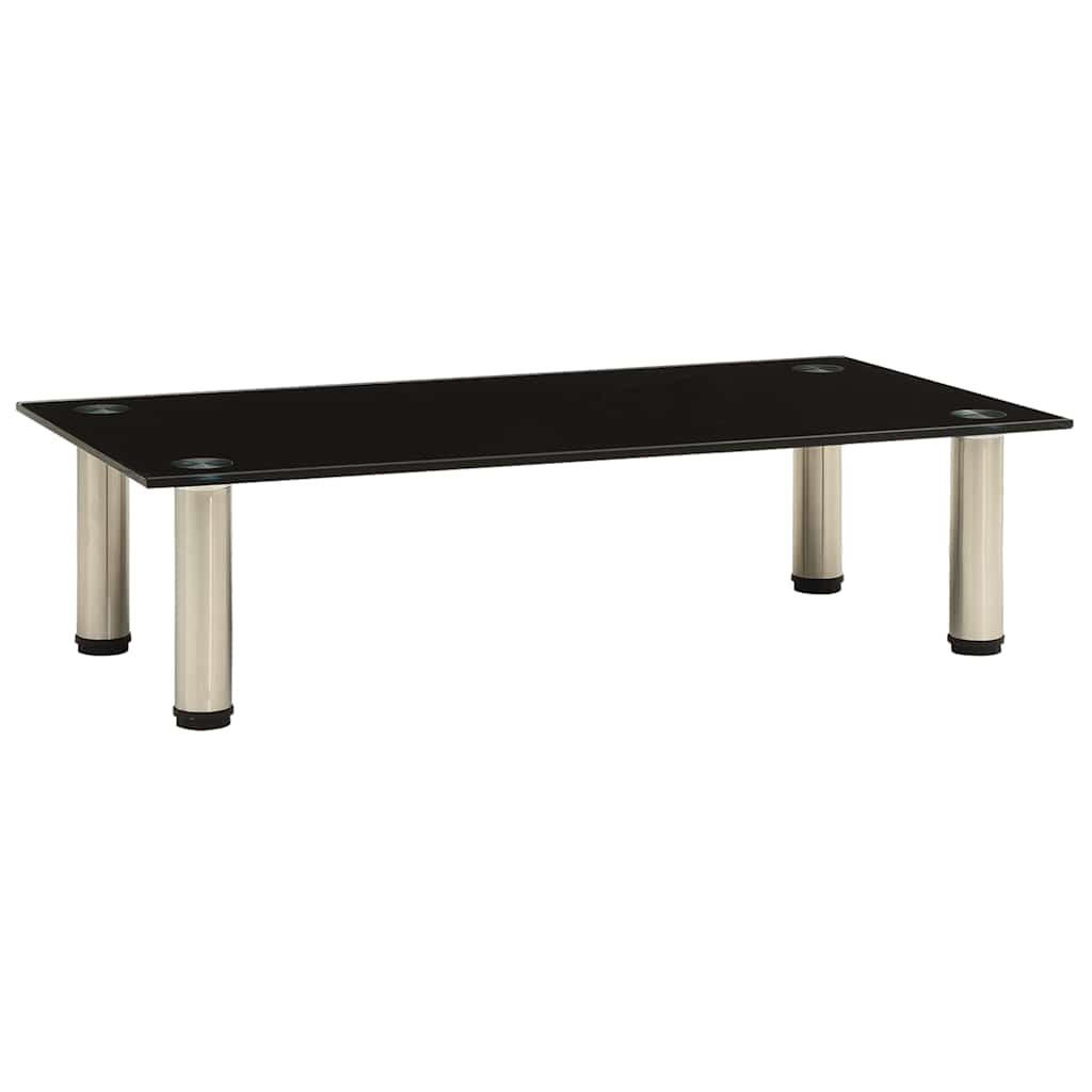 TV-TISCH 60/35/17 Cm Schwarz Hartglas - Schwarz, Glas (30/50/150cm) - vidaXL