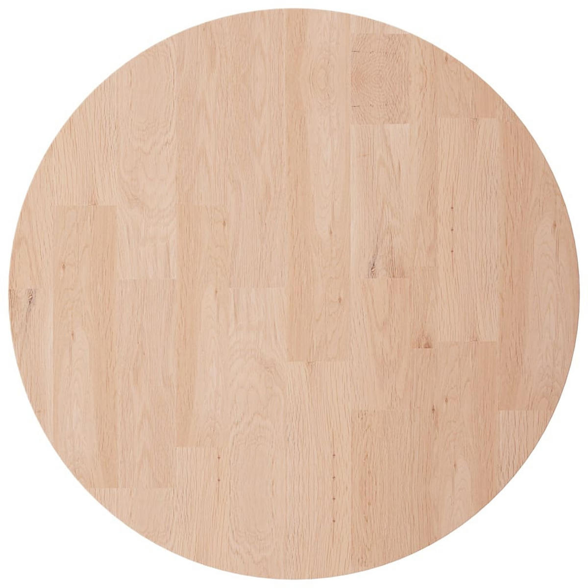 TISCHPLATTE Runde Ø40/2,5 Cm Unbehandeltes Massivholz Eiche - Naturfarben, Holz (40/40/2.5cm) - vidaXL
