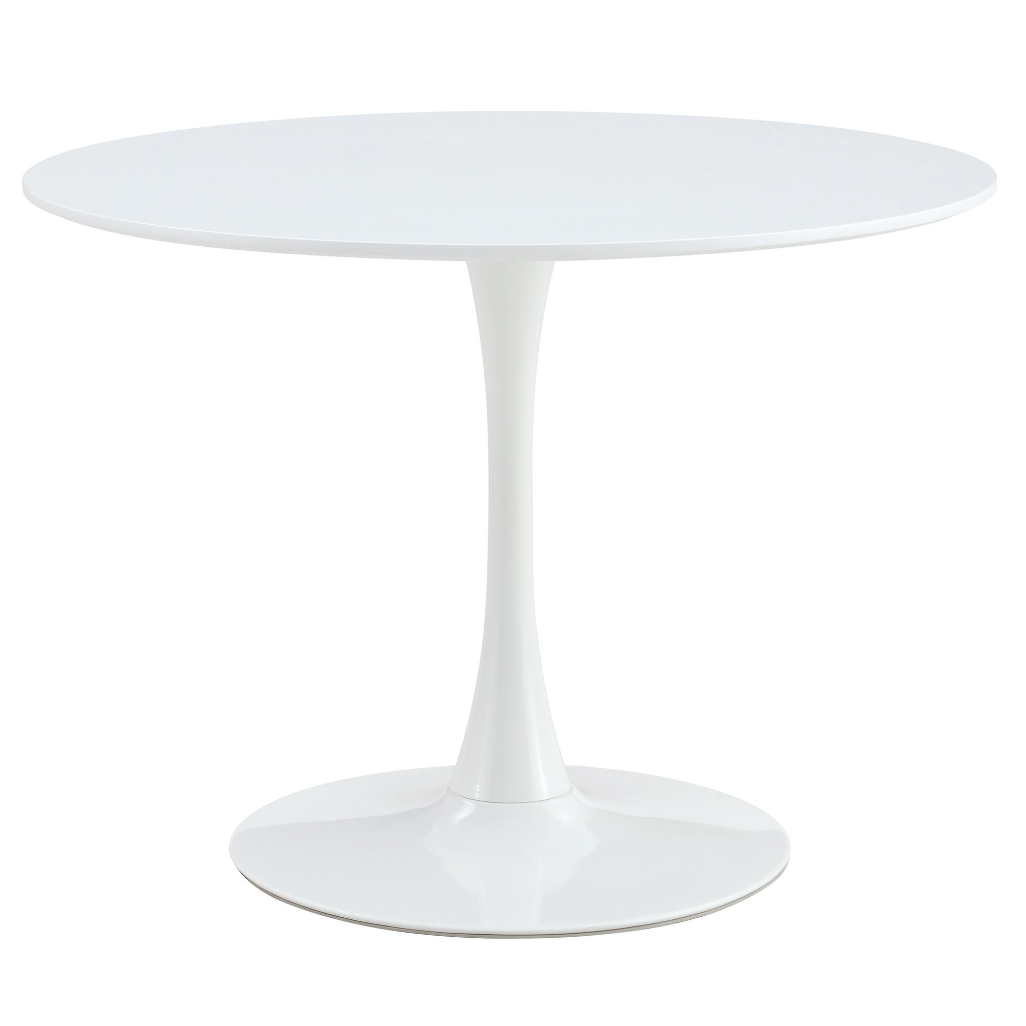 ESSTISCH Daya Weiß 100 x 100 - Weiß, Metall (100/100/73cm) - Kenay Home