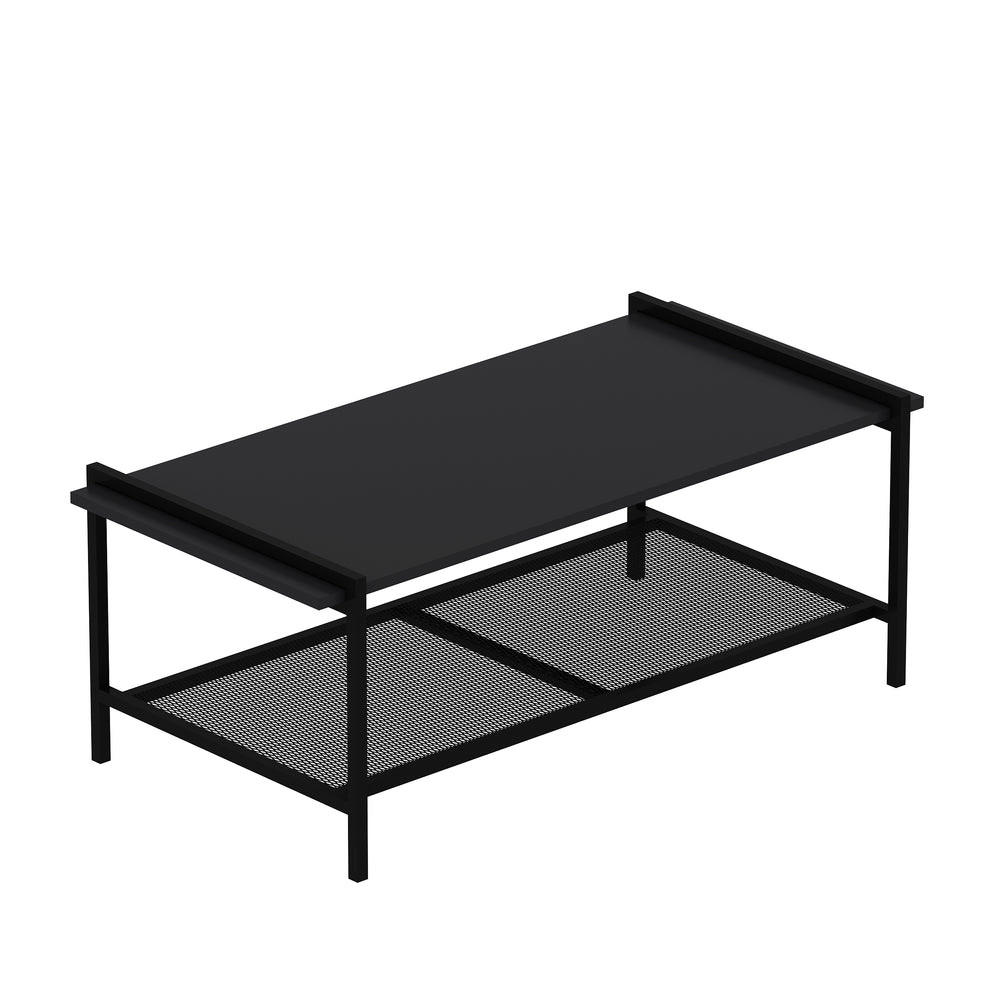 COUCHTISCH Lara mit Metallfüße Anthrazit 9185 - Anthrazit, Holzwerkstoff/Metall (60/120/45cm) - moebel17