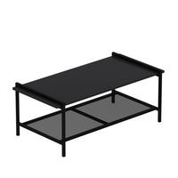 COUCHTISCH Lara mit Metallfüße Anthrazit 9185 - Anthrazit, Holzwerkstoff/Metall (60/120/45cm) - moebel17