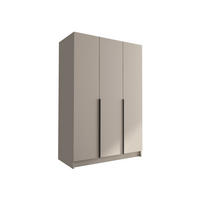 KLEIDERSCHRANK Calia I - Kaschmir/Schwarz, Holzwerkstoff/Metall (150/215/58cm) - MIRJAN24
