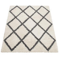 HOCHFLORTEPPICH 80/150 cm Arezzo 681 - Weiß, Textil (80/150cm) - Paco Home