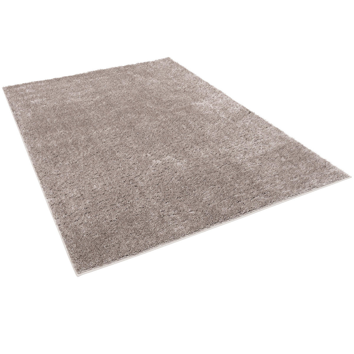 HOCHFLOR SHAGGY TEPPICH LUXUS LOUNGE - Grau, Textil (200/290cm) - Pergamon