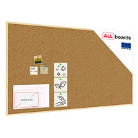 PINNWAND mit Naturholzrahmen 180x100cm - Braun, Holz (180/100/1.8cm) - ALLboards