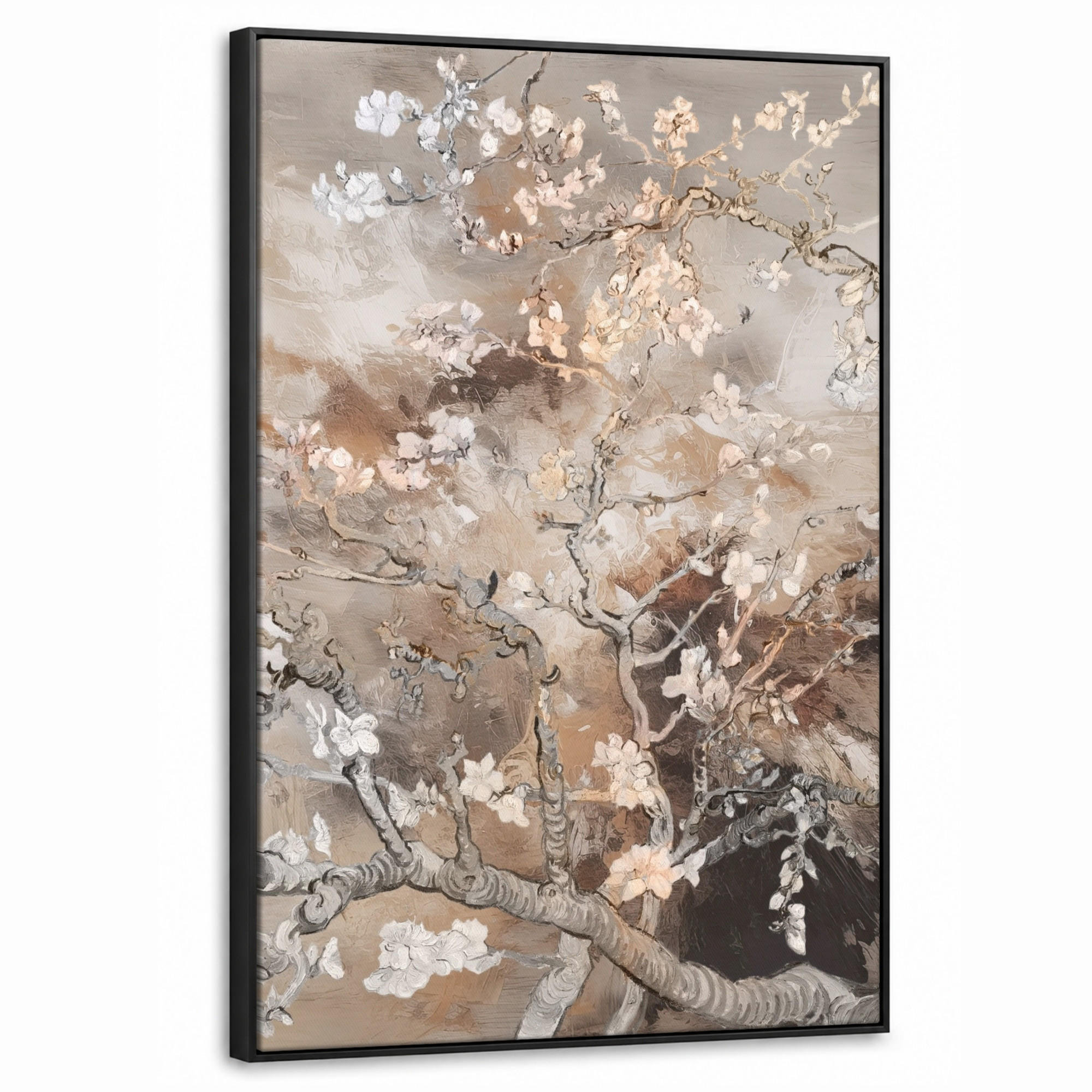 MuchoWow Leinwand Braun 60x90 cm