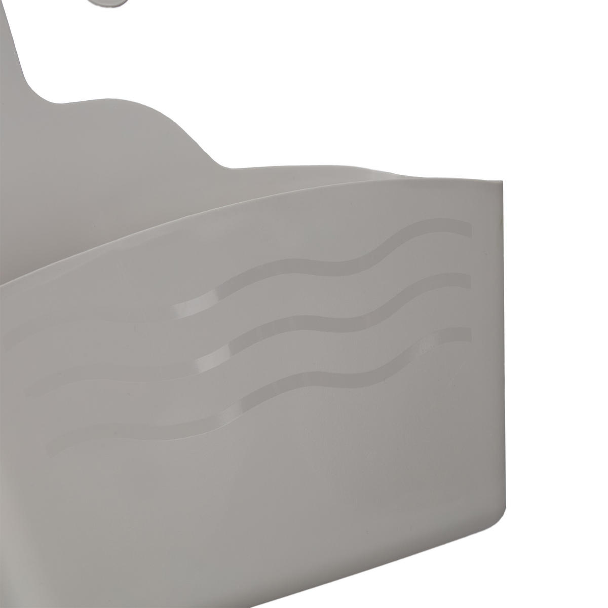 3XDUSCHKORB - Grau, Kunststoff (23/25/10cm) - Relaxdays