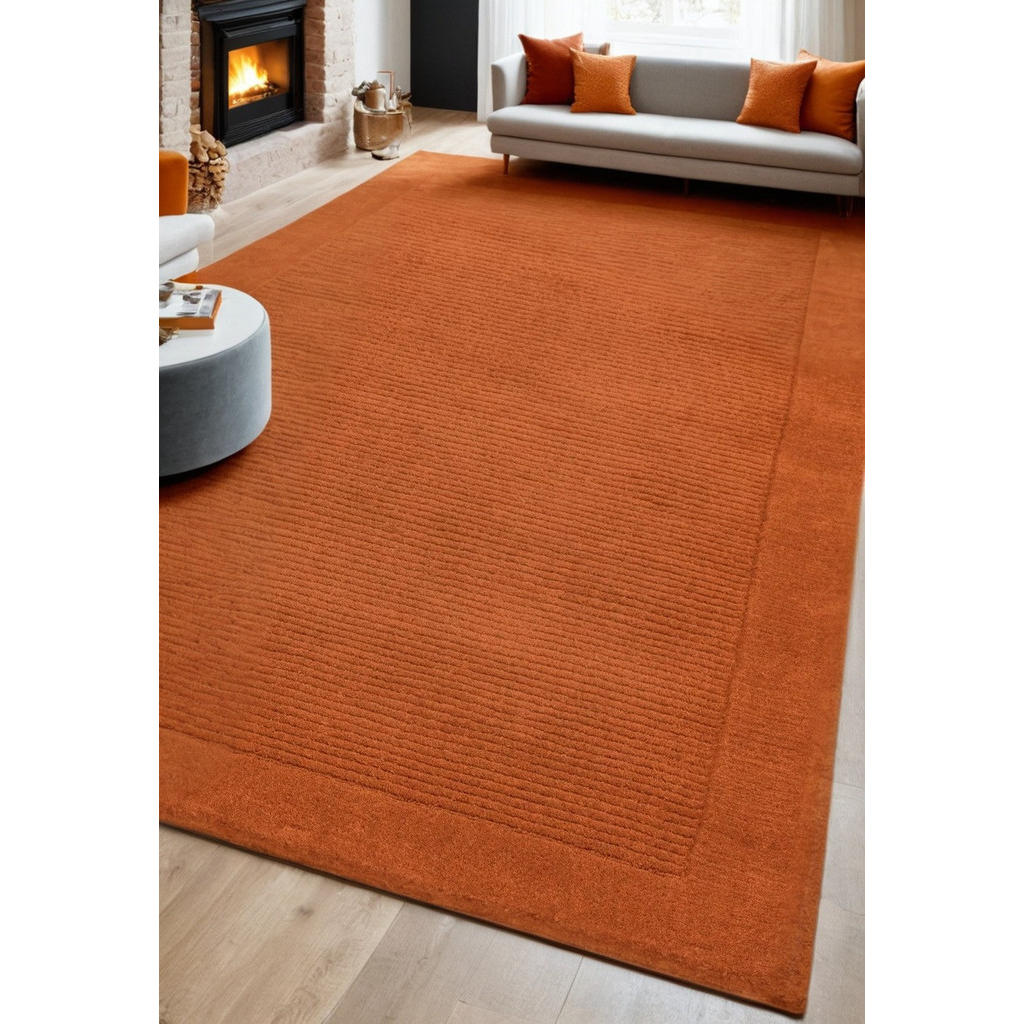 Thumbnail - Kadima Design Teppich, Terra cotta, Textil, Uni, Rechteckig, 200x290 cm, in verschiedenen Größen erhältlich, strapazierf...