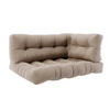 PALETTENKISSEN SET Flocken Sand 120 x 80 cm 3 Teile - Sandfarben, Textil (120/80/15cm) - Vicco