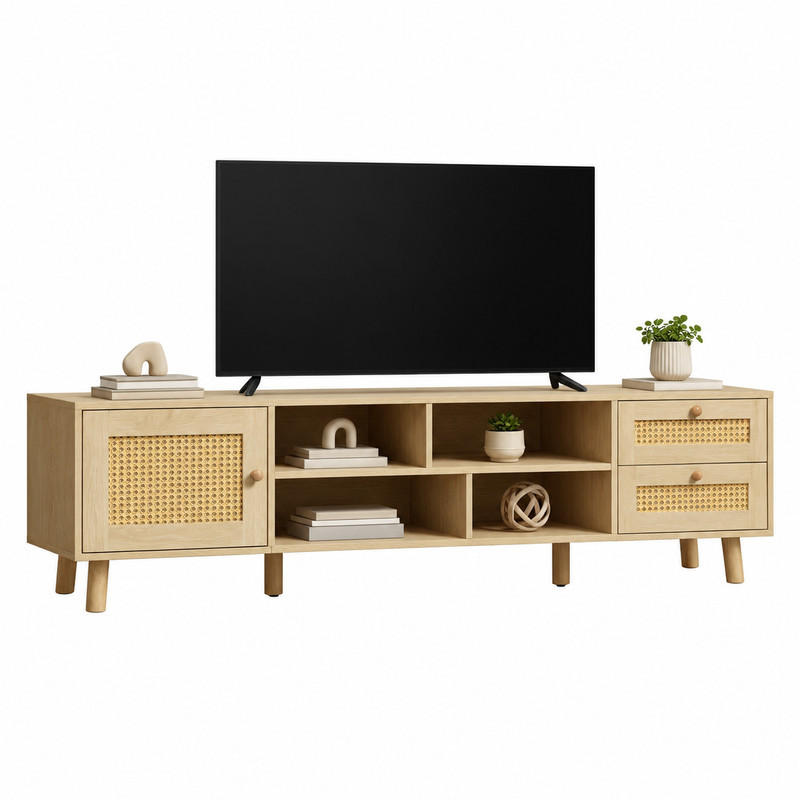 Beauniv Tv-Schrank Braun 39x40.5x160 cm