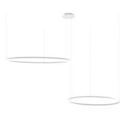 LED-HÄNGELEUCHTE 2er Ring Weiß Ø 150 | 120cm - Weiß, Metall (1.3/150/3.3cm) - s.luce