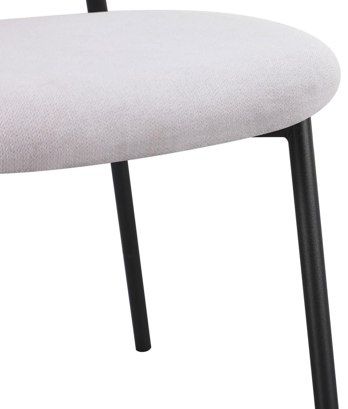 POLSTERSTUHL Broctalm Hellgrau - Hellgrau/Schwarz, Textil/Metall (49/79/46cm) - Selsey