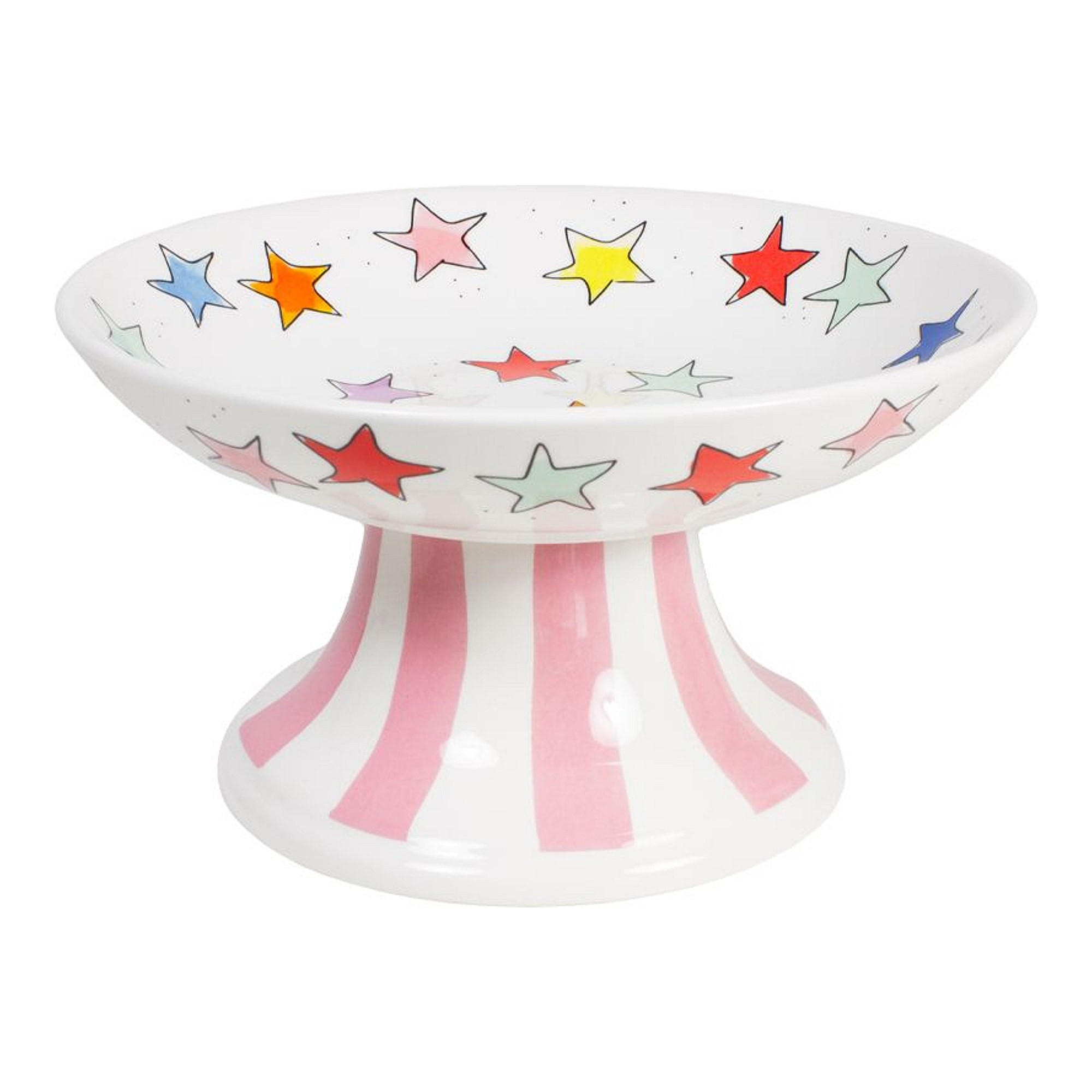 SCHALE Sterne in Bunt - 23cm - Multicolor, Keramik (23/23cm) - Blond Amsterdam