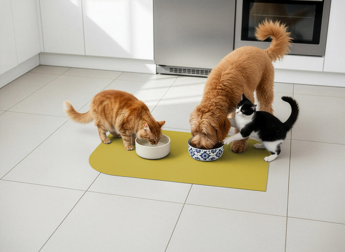 NAPFUNTERLAGE, Öko-Tex, Blattform Mangogelb 60 x 90 cm - Hellgelb, Textil (90/60cm) - SANOZOO