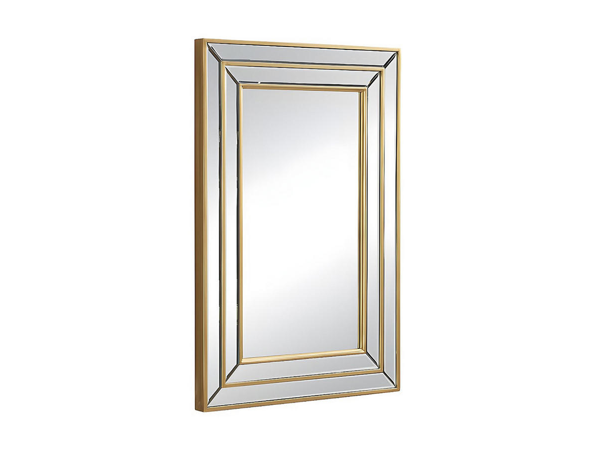 WANDSPIEGEL - 60 cm x 1 cm - Holz, Platte - Goldfarben - BAKOU - Goldfarben, Holz (60/90/1cm) - Vente-Unique