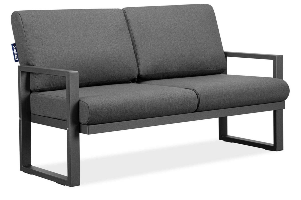 TERRASSENMÖBEL FRENA im Loft-Stil, Anthrazitfarbenes - Anthrazit/Grau, Metall - KONSIMO®