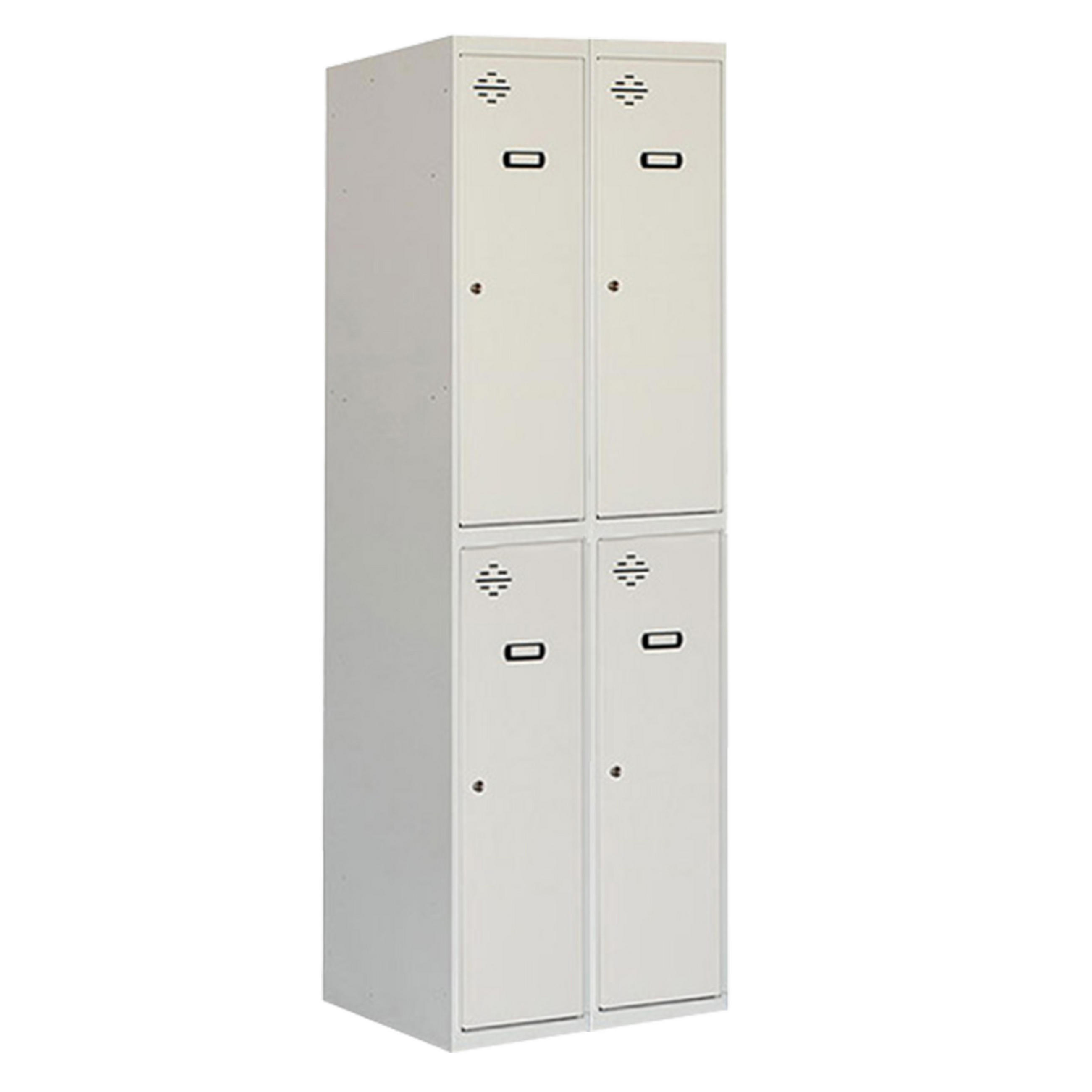 SPIND Amego 4 Abteile HxBxT 180 x 60 x 50 cm Abteilbreite 30 cm - Hellgrau, Metall (60/180/50cm) - PROREGAL
