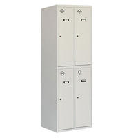 SPIND Amego 4 Abteile HxBxT 180 x 80 x 50 cm Abteilbreite 40 cm - Hellgrau, Metall (80/180/50cm) - PROREGAL