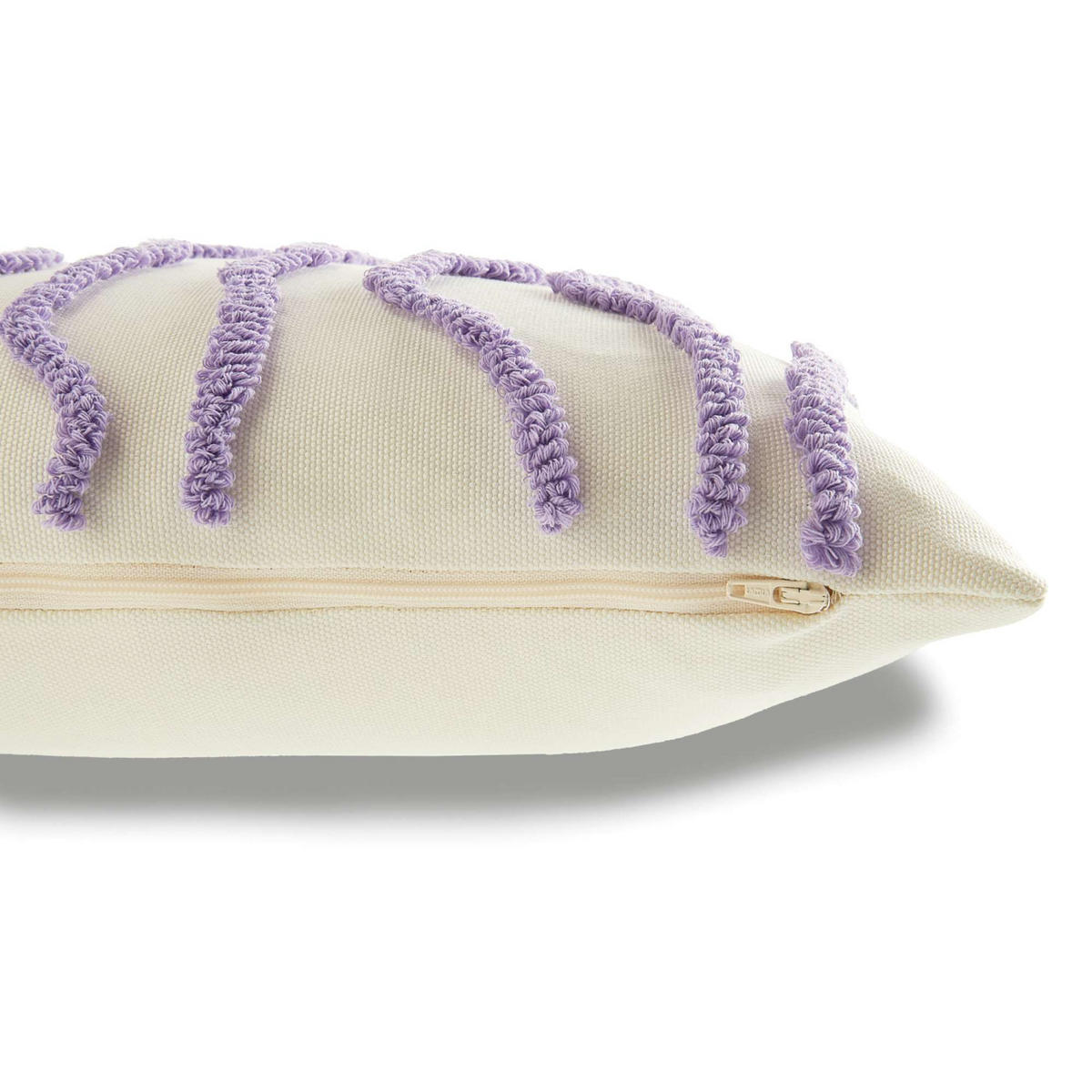 ZIERKISSENHÜLLE WAVY - Lila, Textil (45/45cm) - Tom Tailor