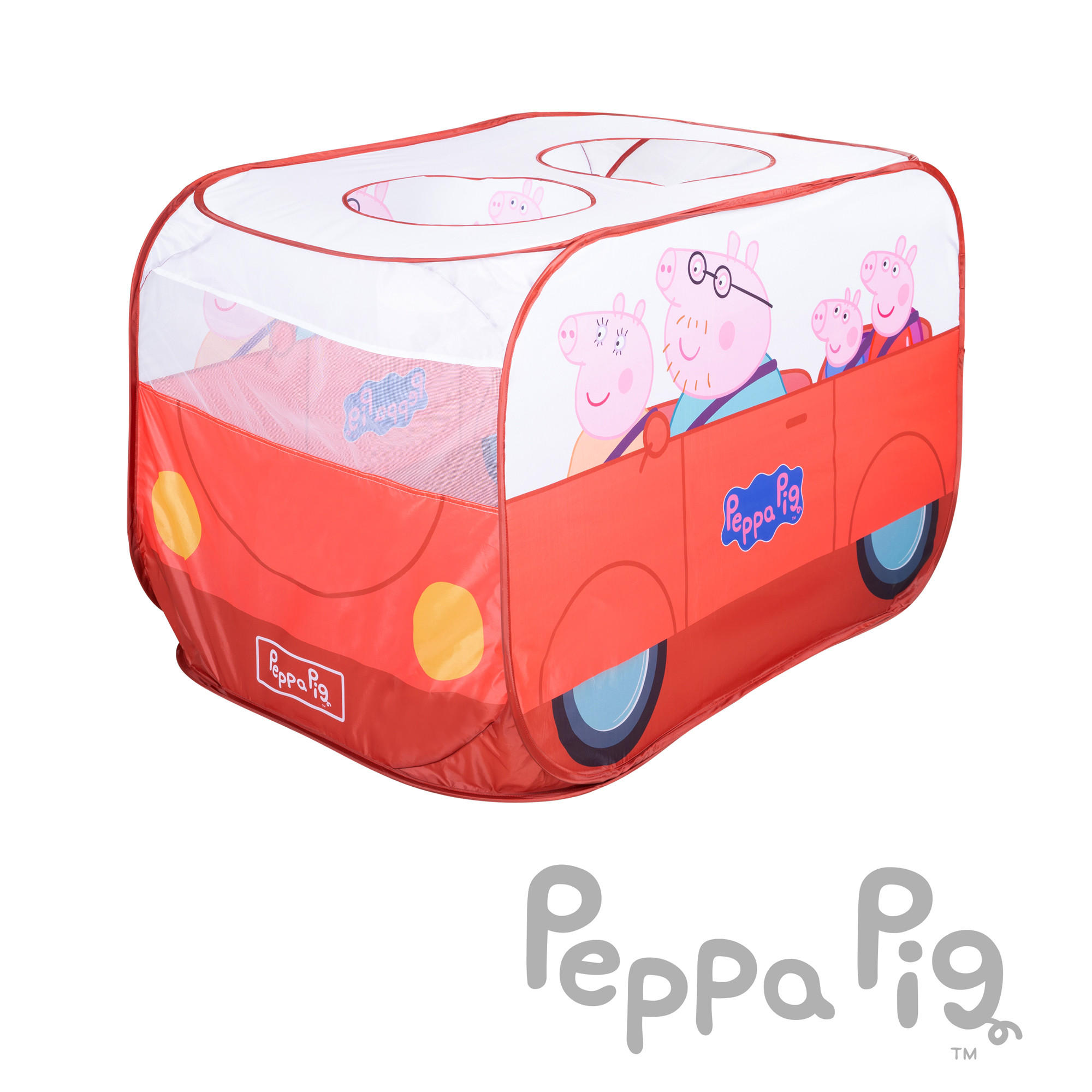 POP-UP-SPIELZELT Peppa Pig - Rot, Textil (75/120cm) - Roba