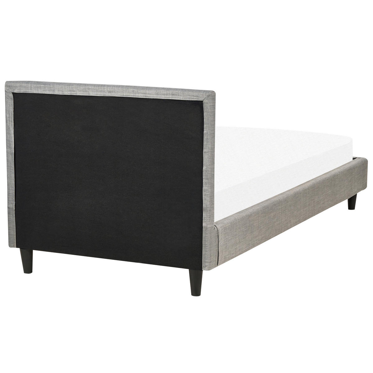 POLSTERBETT 90/200cm Hellgrau Fitou - Hellgrau, Textil (90/200cm) - Beliani