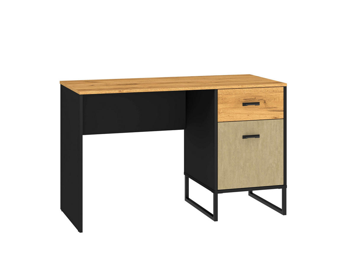 SCHLAFZIMMER Set 6-tlg. Colt - Eichefarben/Schwarz, Holzwerkstoff (92/190/55cm) - hi-markt