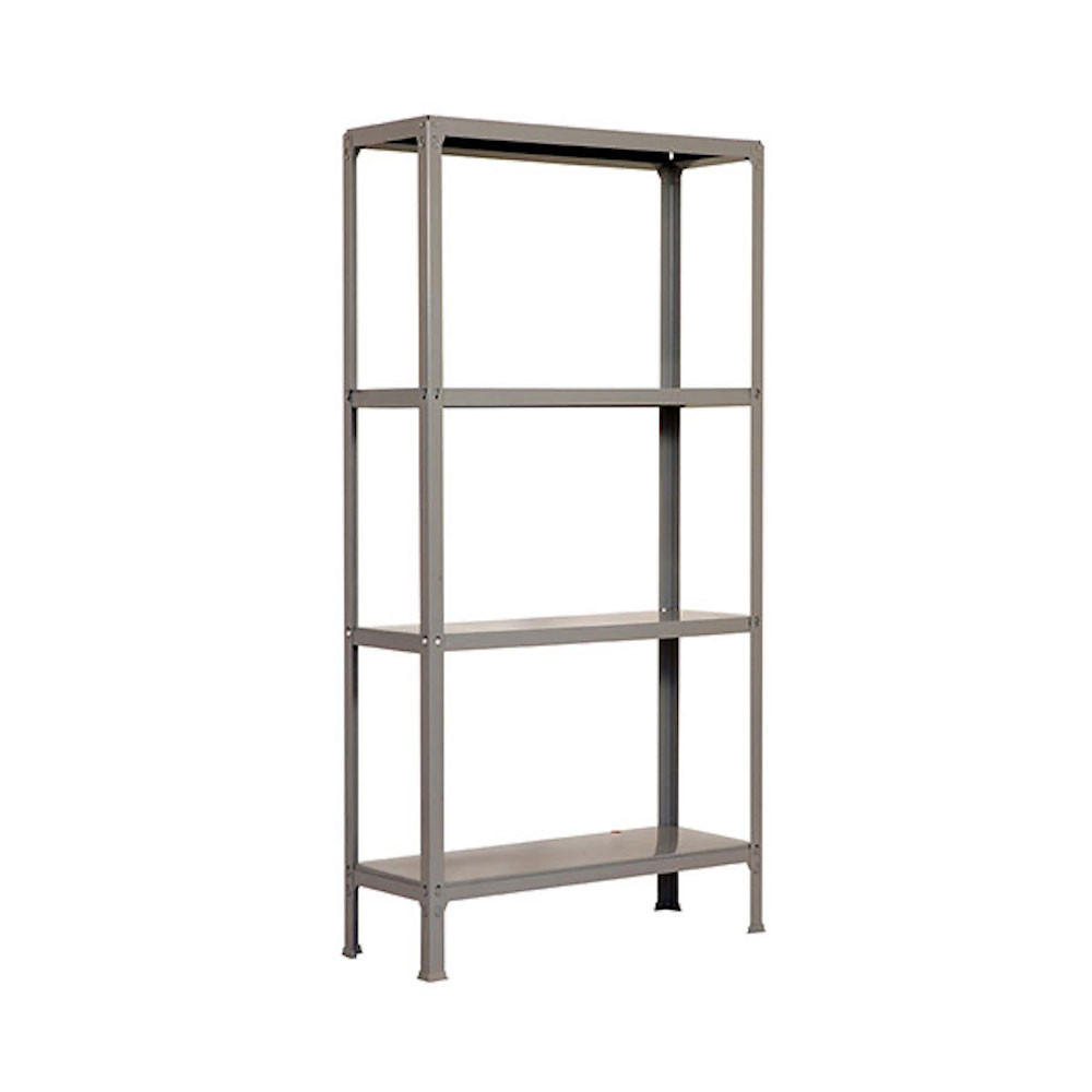 WOHNREGAL LIVING KOALA METAL mit 4 Fachböden | HxBxT 160x100x30cm | Fachlast 150kg | Grau/Grau - Grau, Metall (100/160/30cm) - PROREGAL