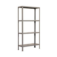 WOHNREGAL LIVING KOALA METAL mit 4 Fachböden | HxBxT 160x80x30cm | Fachlast 150kg | Grau/Grau - Grau, Metall (80/160/30cm) - PROREGAL