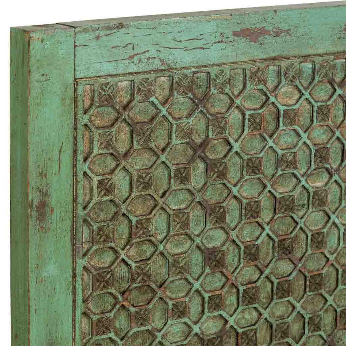 KOPFTEIL aus holz 160x3x120cm - Grün, Holz (160/120/3cm) - Wanderlust