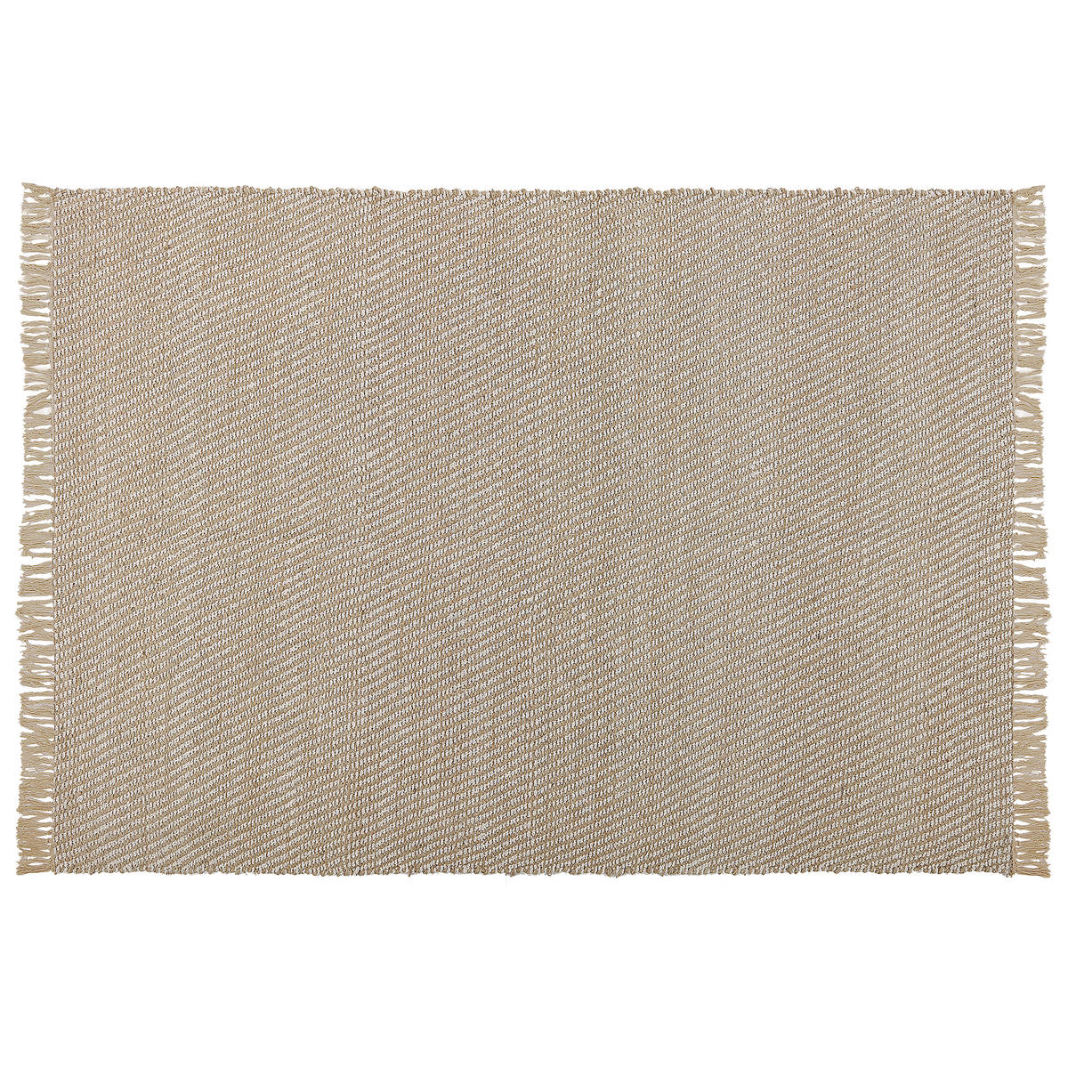 KURZFLOR-TEPPICH Aladag 200/140 cm - Beige, Naturmaterialen (140/200cm) - Beliani
