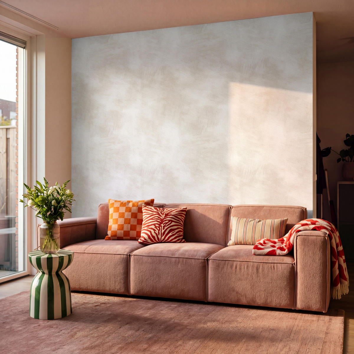 TAPETE - Dezent - Textur - Beige - 260x280 cm - Creme, Papier (260/280cm) - OnlyWow