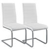 SCHWINGSTUHL Vegas weiß Kunstleder (2er Set) - Weiß, Textil (41/101/52cm) - Juskys