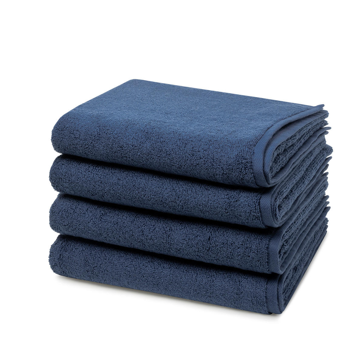 HANDTUCH Sensual Skin 4er-Set - Dunkelblau, Textil (50/100cm) - Ross