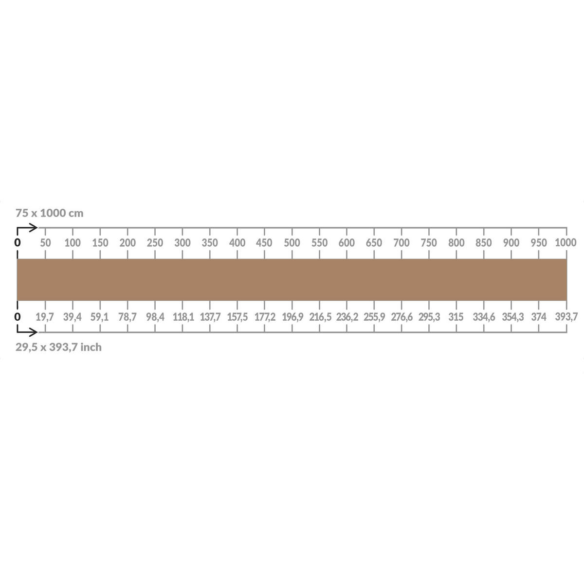 BALKON SICHTSCHUTZ Beige 650/75 cm - Beige, Kunststoff (650/75cm) - Bilderwelten