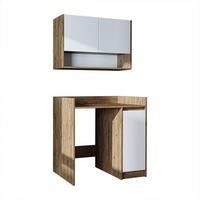 WASCHMASCHINENSCHRANK DERIN-II 100cm Breit, 189cm Hoch - Eiche Bianco, Holzwerkstoff (100/189/60cm)