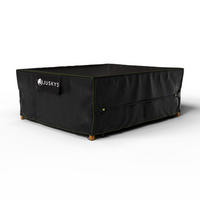 GARTENMÖBELABDECKUNG CoverSafe Pro schwarz - Schwarz, Kunststoff (190/80/240cm) - Juskys
