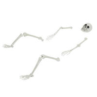 HALLOWEEN-DEKO 45.5/13 Cm Weiss Polypropylen - Weiß, Kunststoff (13/10/45.5cm) - vidaXL