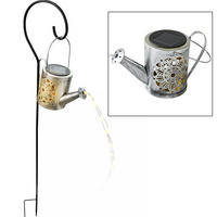 LED AUSSENLEUCHTE Solar-Steckleuchte Silber - Silberfarben, Metall (10/10/94cm)