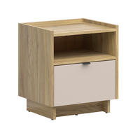 NOČNÍ STOLEK Donna Kašmír - béžová, kompozitní dřevo (50/56/42cm) - Petits-meubles