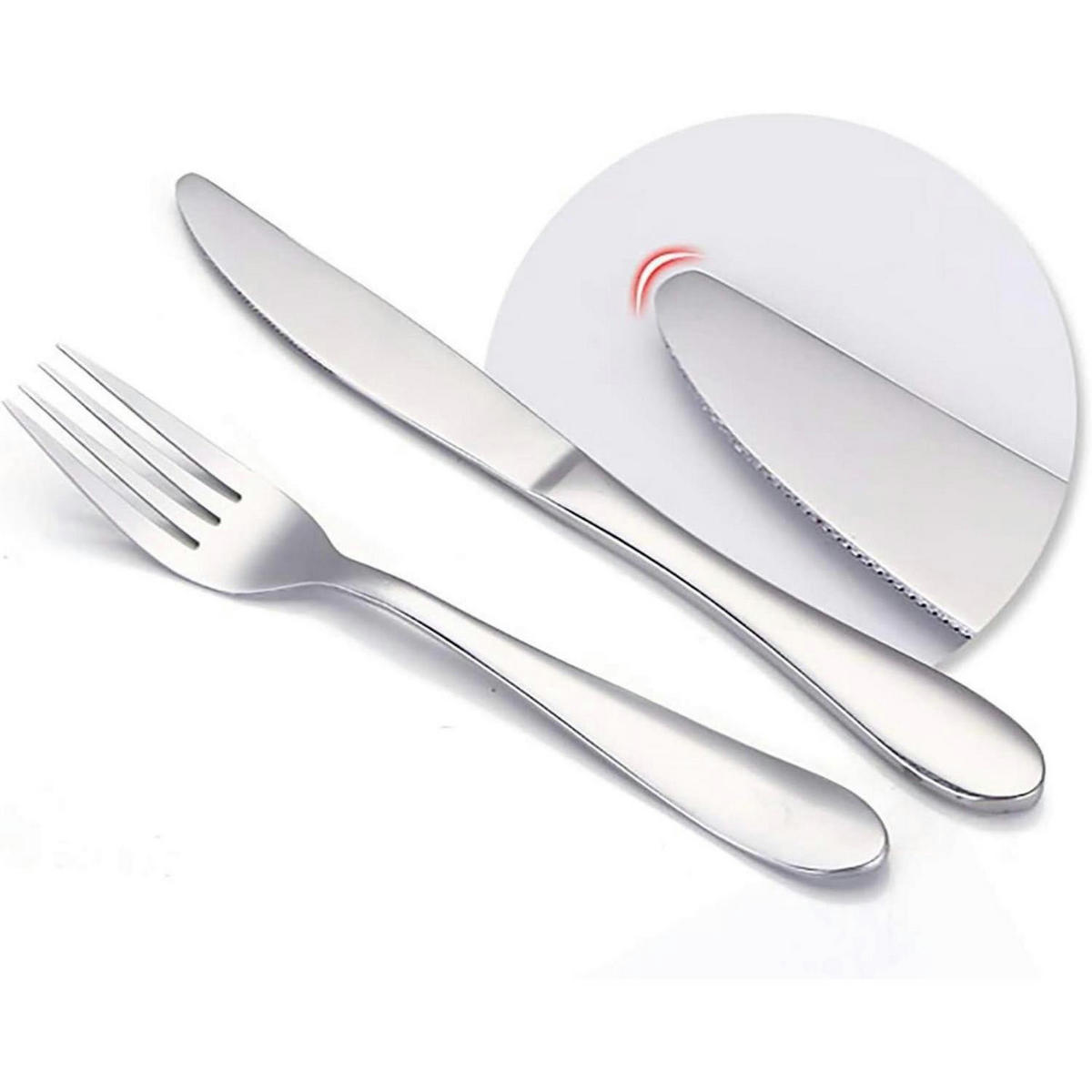 KINDER Messer 4er Set Edelstahl 6,8 cm - Silberfarben, Metall