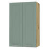 KÜCHENHÄNGESCHRANK Kvantum W4/60 Mint Matt / Eiche Artisan Matt 60 / 32,5 / 96cm - Eiche Artisan/Mintgrün, Holz/Holzwerkstoff (60/96/32.5cm) - Feldmann-Wohnen