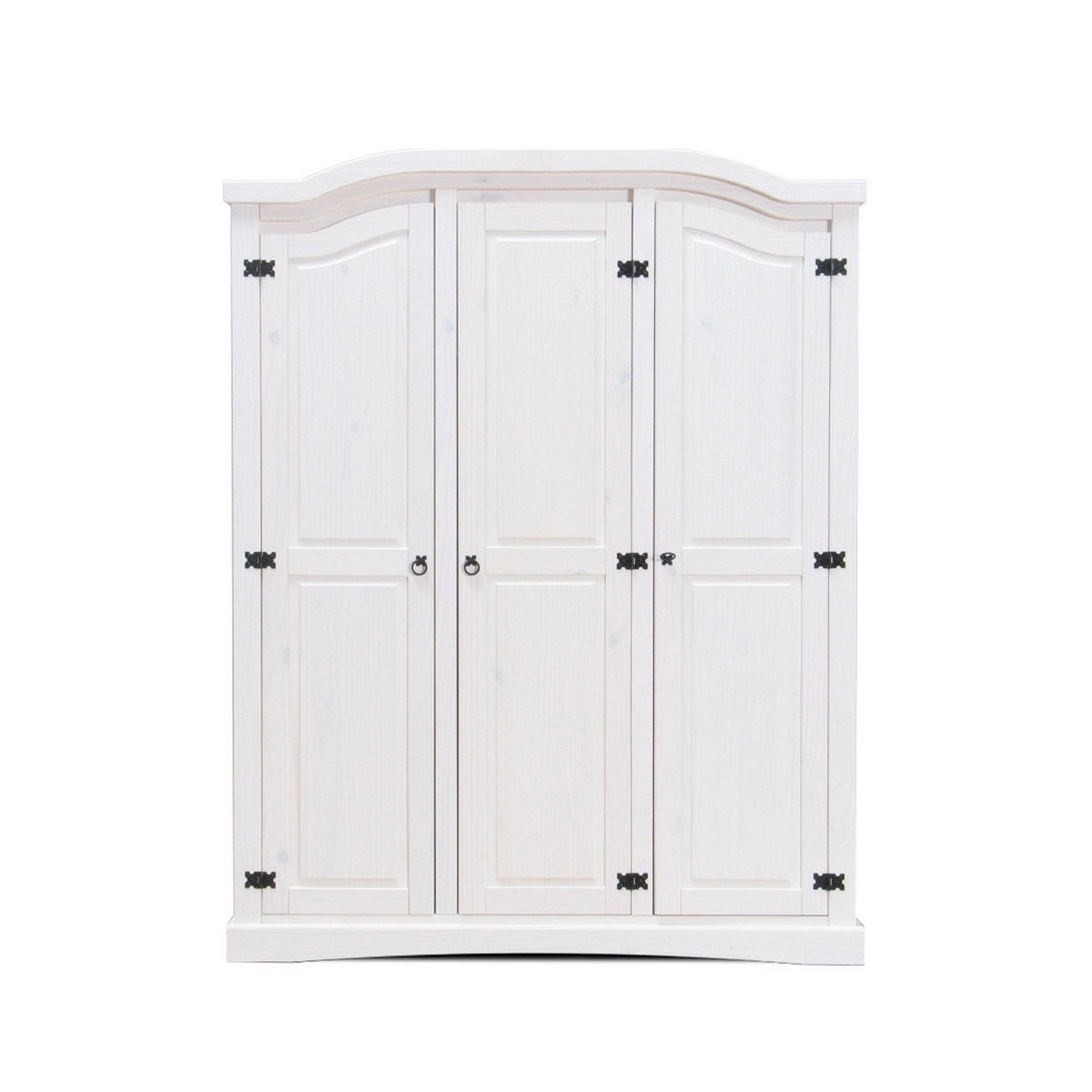 KLEIDERSCHRANK weiss - Weiß, Holz (152/193/54cm) - ebuy24