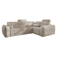 ECKSCHLAFSOFA Volare II, Seite: Rechts - Hellbraun, Holz/Textil (273/204cm) - MIRJAN24