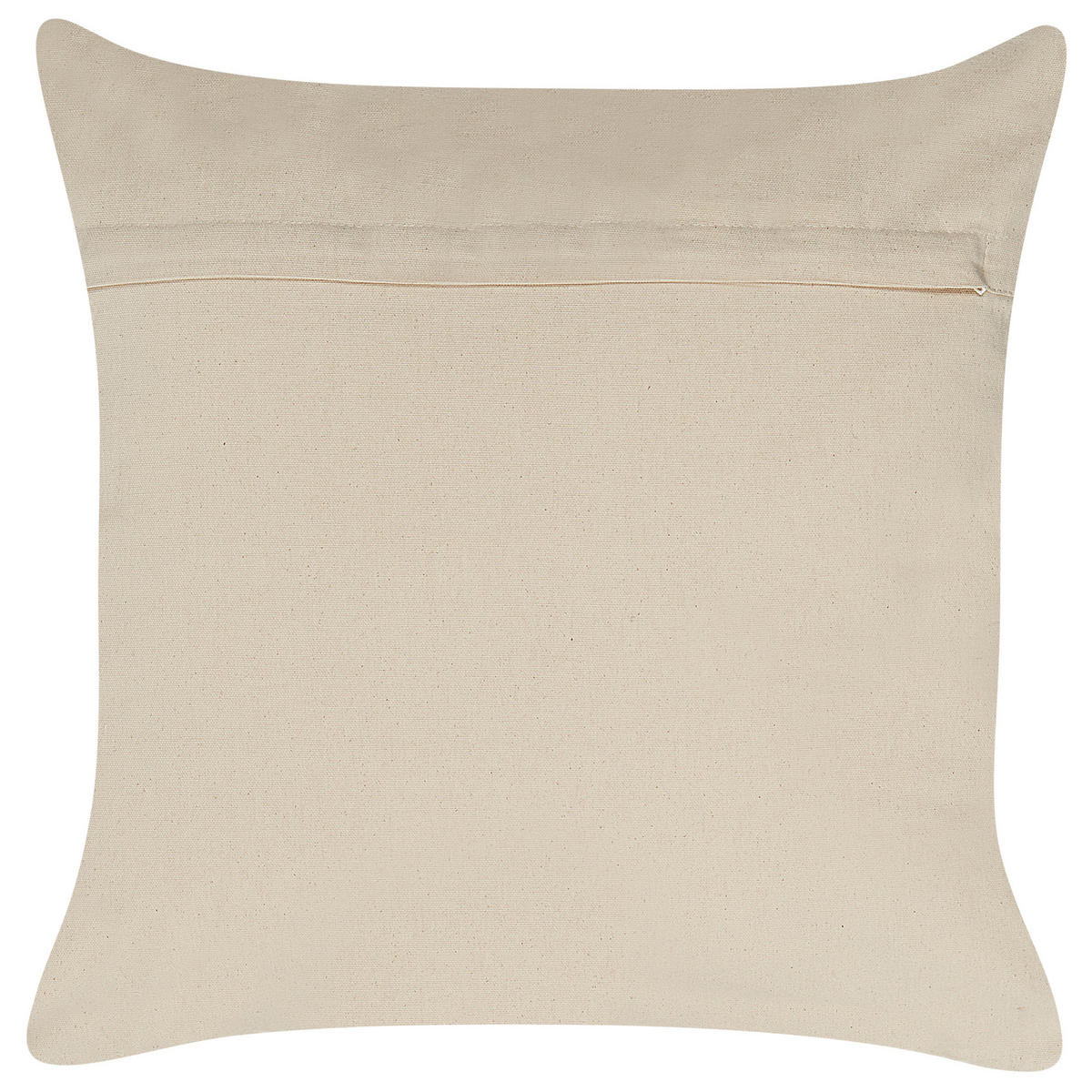 DEKOKISSEN 2er-Set Kupfer 50/50 cm Oujda - Kupferfarben, Naturmaterialen/Textil (50/50cm) - Beliani