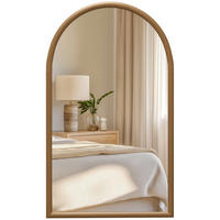 WANDSPIEGEL DE-14272 mit Holzrahmen 110x65 cm Dunkelbraun - Braun, Glas (65/110/3.5cm) - ComfortXL