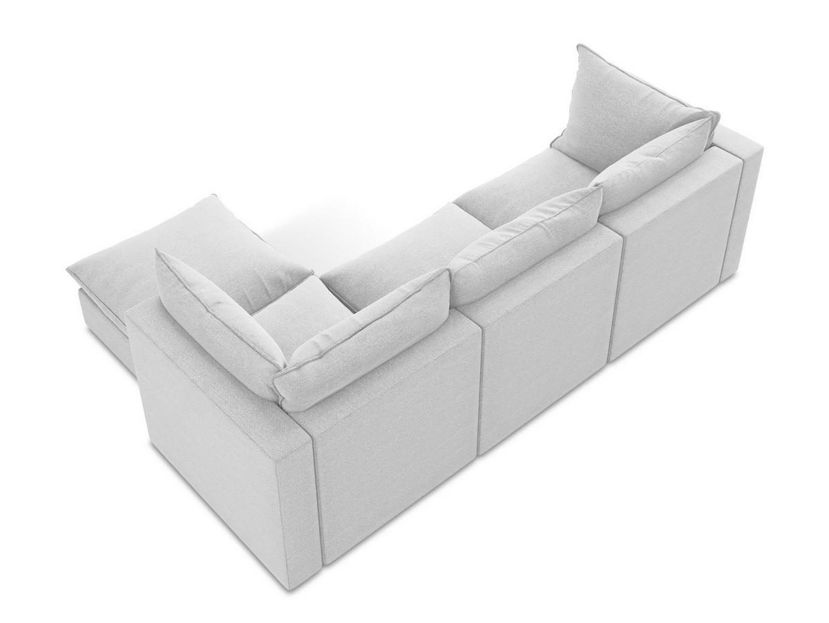 SOFAELEMENT Samt Stoff Grau - Hellgrau/Schwarz, Holzwerkstoff/Kunststoff (90/77/90cm) - Makamii